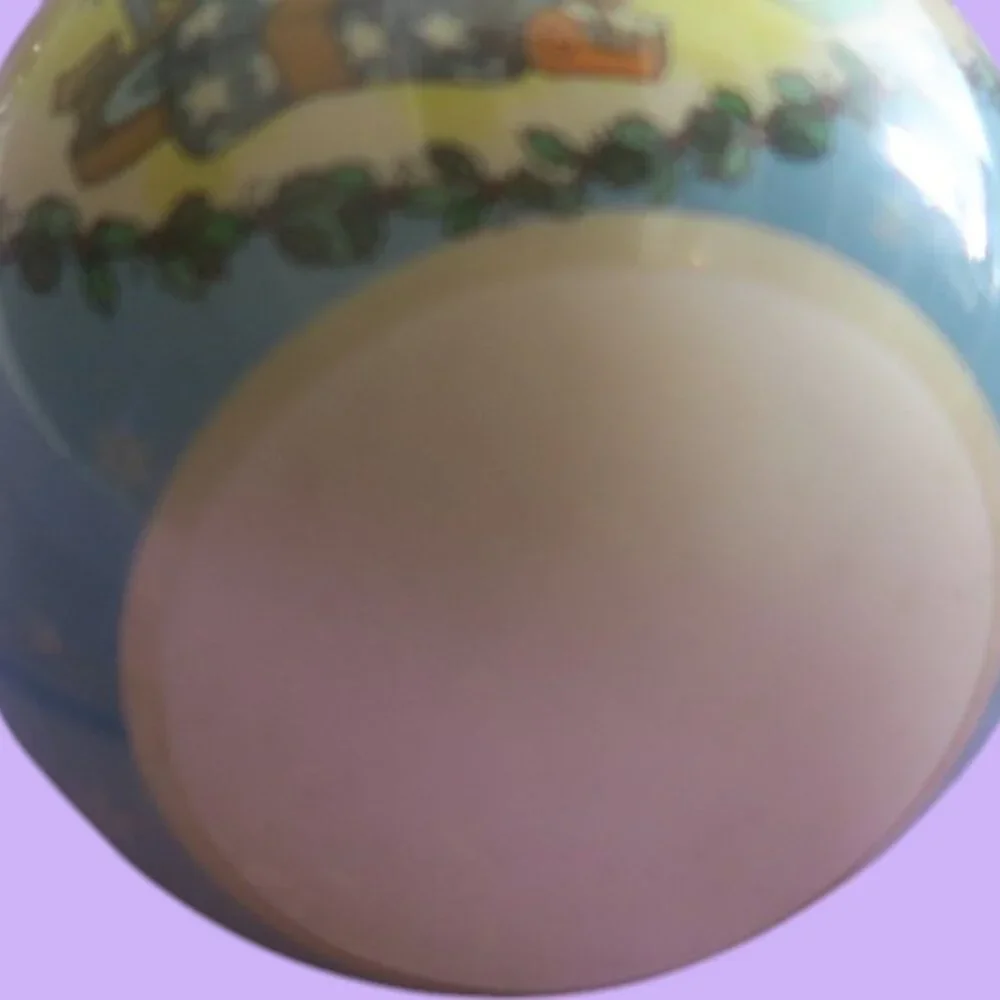Disney vintage mickey mouse 1988 Christmas ornament twas the night in blue cream